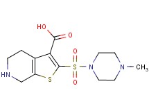 2-[(4-methylpiperazin-1-yl)sulfonyl]-4,5,6,7-tetrahydrothieno[2,3-c]pyridine-3-carboxylic acid