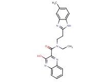 N-ethyl-3-hydroxy-N-[2-(5-methyl-1H-benzimidazol-2-yl)ethyl]-2-quinoxalinecarboxamide