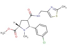 methyl (2S*,4S*,5R*)-5-(3-chlorophenyl)-1-methyl-4-({[(2-methyl-1,3-thiazol-4-yl)methyl]amino}carbonyl)-2-pyrrolidinecarboxylate