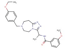 N-{1-[7-(4-ethoxybenzyl)-6,7,8,9-tetrahydro-5H-[1,2,4]triazolo[4,3-d][1,4]diazepin-3-yl]ethyl}-3-methoxybenzamide