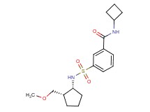 N-cyclobutyl-3-({[(1R*,2S*)-2-(methoxymethyl)cyclopentyl]amino}sulfonyl)benzamide