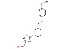 (2-{3-[(4-methoxyphenoxy)methyl]-1-piperidinyl}-1,3-thiazol-4-yl)methanol