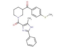 {1-[(5-methyl-2-phenyl-1H-imidazol-4-yl)carbonyl]-3-piperidinyl}[4-(methylthio)phenyl]methanone