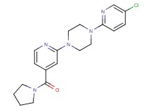 1-(5-chloro-2-pyridinyl)-4-[4-(1-pyrrolidinylcarbonyl)-2-pyridinyl]piperazine