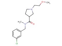 N-(3-chlorobenzyl)-1-(2-methoxyethyl)-N-methylpyrrolidine-3-carboxamide
