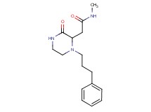 N-methyl-2-[3-oxo-1-(3-phenylpropyl)-2-piperazinyl]acetamide