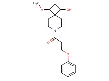(1R*,3S*)-3-methoxy-7-(3-phenoxypropanoyl)-7-azaspiro[3.5]nonan-1-ol