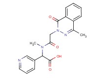 {methyl[(4-methyl-1-oxo-2(1H)-phthalazinyl)acetyl]amino}(3-pyridinyl)acetic acid