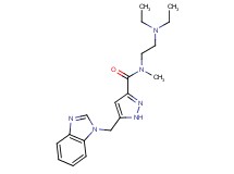 5-(1H-benzimidazol-1-ylmethyl)-N-[2-(diethylamino)ethyl]-N-methyl-1H-pyrazole-3-carboxamide
