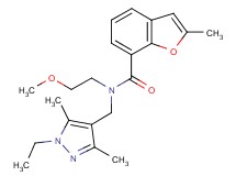 N-[(1-ethyl-3,5-dimethyl-1H-pyrazol-4-yl)methyl]-N-(2-methoxyethyl)-2-methyl-1-benzofuran-7-carboxamide