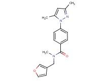 4-(3,5-dimethyl-1H-pyrazol-1-yl)-N-(3-furylmethyl)-N-methylbenzamide