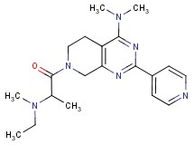 7-{2-[ethyl(methyl)amino]propanoyl}-N,N-dimethyl-2-pyridin-4-yl-5,6,7,8-tetrahydropyrido[3,4-d]pyrimidin-4-amine