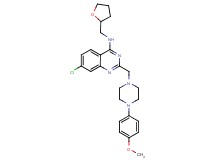 7-chloro-2-{[4-(4-methoxyphenyl)-1-piperazinyl]methyl}-N-(tetrahydro-2-furanylmethyl)-4-quinazolinamine