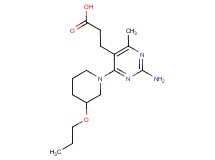 3-[2-amino-4-methyl-6-(3-propoxypiperidin-1-yl)pyrimidin-5-yl]propanoic acid