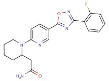 2-(1-{5-[3-(2-fluorophenyl)-1,2,4-oxadiazol-5-yl]-2-pyridinyl}-2-piperidinyl)acetamide