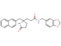 N-(1,3-benzodioxol-5-ylmethyl)-3-[2-(2-naphthylmethyl)-5-oxo-2-pyrrolidinyl]propanamide