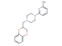 1-(2,3-dihydro-1,4-benzodioxin-2-ylmethyl)-4-(6-methyl-2-pyridinyl)piperazine bis(trifluoroacetate)