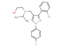 2-[{[3-(2-chlorophenyl)-1-(4-fluorophenyl)-1H-pyrazol-4-yl]methyl}(isopropyl)amino]ethanol