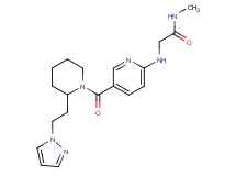 N~1~-methyl-N~2~-[5-({2-[2-(1H-pyrazol-1-yl)ethyl]piperidin-1-yl}carbonyl)pyridin-2-yl]glycinamide