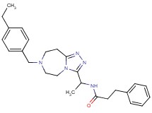 N-{1-[7-(4-ethylbenzyl)-6,7,8,9-tetrahydro-5H-[1,2,4]triazolo[4,3-d][1,4]diazepin-3-yl]ethyl}-3-phenylpropanamide