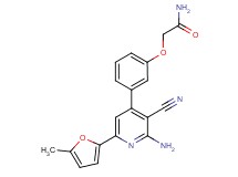 2-{3-[2-amino-3-cyano-6-(5-methyl-2-furyl)pyridin-4-yl]phenoxy}acetamide