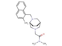 N,N-dimethyl-2-{(1S*,5R*)-6-[(2-methyl-1-naphthyl)methyl]-3,6-diazabicyclo[3.2.2]non-3-yl}acetamide