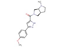 (3aS,6aS)-5-{[3-(4-methoxyphenyl)-1H-pyrazol-5-yl]carbonyl}-1-methyloctahydropyrrolo[3,4-b]pyrrole