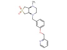 (4aR*,7aS*)-1-methyl-4-[3-(2-pyridinylmethoxy)benzyl]octahydrothieno[3,4-b]pyrazine 6,6-dioxide