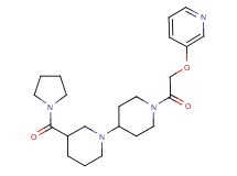 1'-[(pyridin-3-yloxy)acetyl]-3-(pyrrolidin-1-ylcarbonyl)-1,4'-bipiperidine
