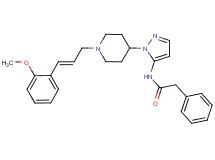 N-(1-{1-[(2E)-3-(2-methoxyphenyl)-2-propen-1-yl]-4-piperidinyl}-1H-pyrazol-5-yl)-2-phenylacetamide