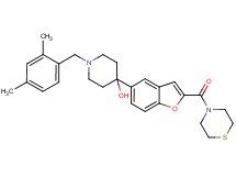 1-(2,4-dimethylbenzyl)-4-[2-(4-thiomorpholinylcarbonyl)-1-benzofuran-5-yl]-4-piperidinol