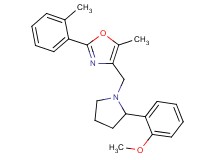 4-{[2-(2-methoxyphenyl)-1-pyrrolidinyl]methyl}-5-methyl-2-(2-methylphenyl)-1,3-oxazole