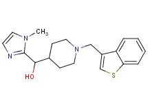 [1-(1-benzothien-3-ylmethyl)-4-piperidinyl](1-methyl-1H-imidazol-2-yl)methanol bis(trifluoroacetate) (salt)