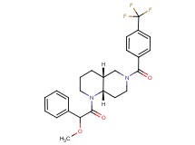 (4aR*,8aS*)-1-[methoxy(phenyl)acetyl]-6-[4-(trifluoromethyl)benzoyl]decahydro-1,6-naphthyridine