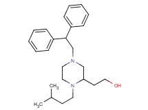 2-[4-(2,2-diphenylethyl)-1-(3-methylbutyl)-2-piperazinyl]ethanol