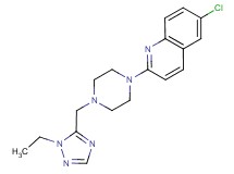 6-chloro-2-{4-[(1-ethyl-1H-1,2,4-triazol-5-yl)methyl]piperazin-1-yl}quinoline