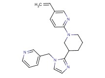 2-{3-[1-(3-pyridinylmethyl)-1H-imidazol-2-yl]-1-piperidinyl}-5-vinylpyridine