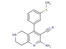 2-amino-4-[3-(methylthio)phenyl]-5,6,7,8-tetrahydro-1,6-naphthyridine-3-carbonitrile