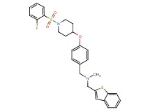 (1-benzothien-2-ylmethyl)[4-({1-[(2-fluorophenyl)sulfonyl]-4-piperidinyl}oxy)benzyl]methylamine