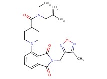 N-ethyl-1-{2-[(4-methyl-1,2,5-oxadiazol-3-yl)methyl]-1,3-dioxo-2,3-dihydro-1H-isoindol-4-yl}-N-(2-methyl-2-propen-1-yl)-4-piperidinecarboxamide