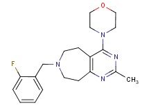 7-(2-fluorobenzyl)-2-methyl-4-morpholin-4-yl-6,7,8,9-tetrahydro-5H-pyrimido[4,5-d]azepine