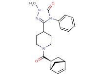 5-{1-[(1R*,2S*,4R*)-bicyclo[2.2.1]hept-5-en-2-ylcarbonyl]piperidin-4-yl}-2-methyl-4-phenyl-2,4-dihydro-3H-1,2,4-triazol-3-one