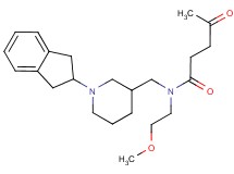 N-{[1-(2,3-dihydro-1H-inden-2-yl)-3-piperidinyl]methyl}-N-(2-methoxyethyl)-4-oxopentanamide