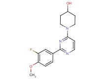1-[2-(3-fluoro-4-methoxyphenyl)pyrimidin-4-yl]piperidin-4-ol