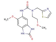 N-(2-methoxyethyl)-N'-(6-methoxy-2-oxo-2,3-dihydro-1H-benzimidazol-5-yl)-N-(1,3-thiazol-2-ylmethyl)urea