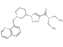 N,N-diethyl-1-[1-(8-quinolinylmethyl)-3-piperidinyl]-1H-1,2,3-triazole-4-carboxamide