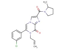 7-allyl-6-(3-chlorophenyl)-2-[(2-methylpyrrolidin-1-yl)carbonyl]imidazo[1,2-a]pyrazin-8(7H)-one
