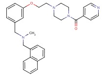 1-{3-[2-(4-isonicotinoyl-1-piperazinyl)ethoxy]phenyl}-N-methyl-N-(1-naphthylmethyl)methanamine
