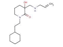 3-[(allylamino)methyl]-1-(2-cyclohexylethyl)-3-hydroxypiperidin-2-one