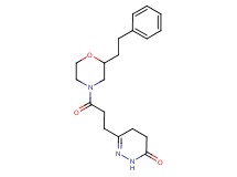 6-{3-oxo-3-[2-(2-phenylethyl)-4-morpholinyl]propyl}-4,5-dihydro-3(2H)-pyridazinone